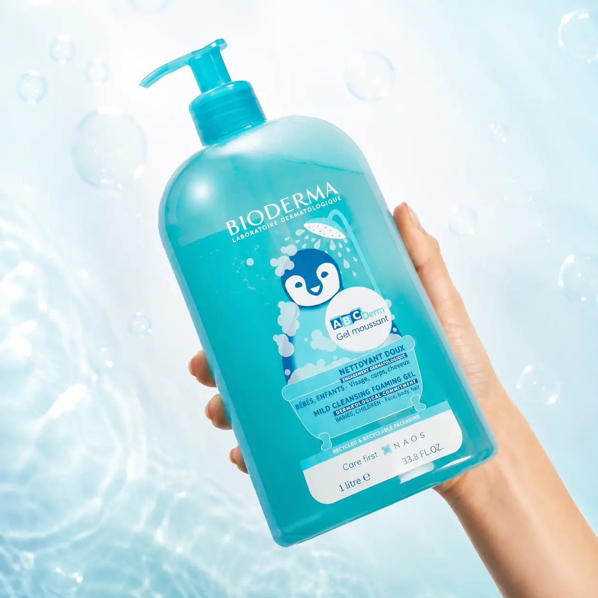 BIODERMA - ABCDerm OFFRE Gel Moussant 1L + Change Intense 75G + SAC OFFERT