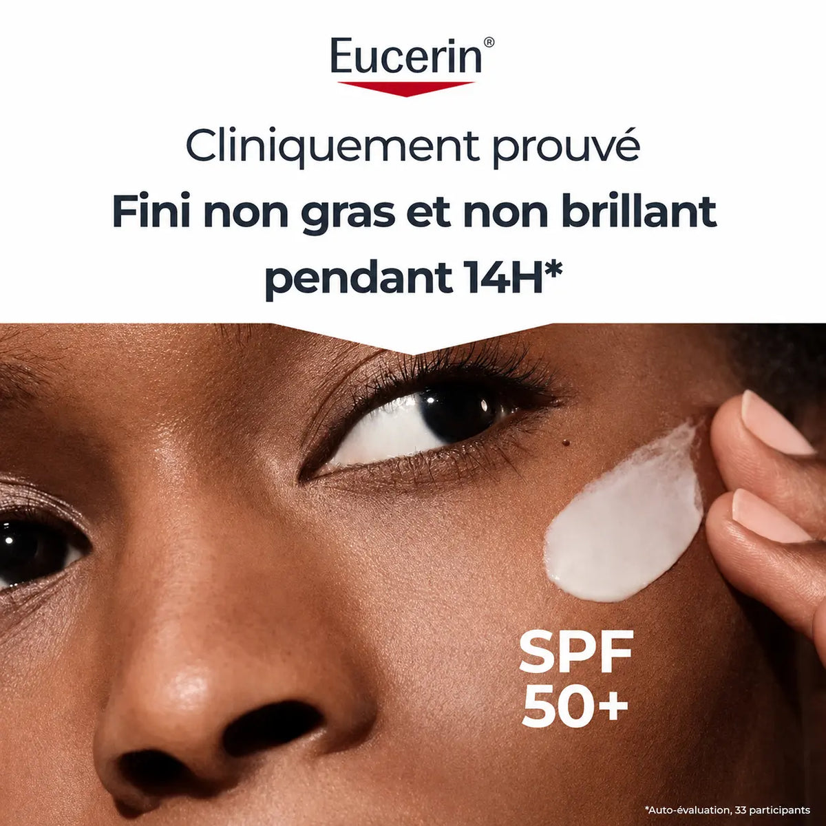 EUCERIN – Sun Oil Control Gel-Crème Toucher Sec SPF 50+ – 50 ml + 2 Gels Nettoyants DermoPure Miniatures Offerts