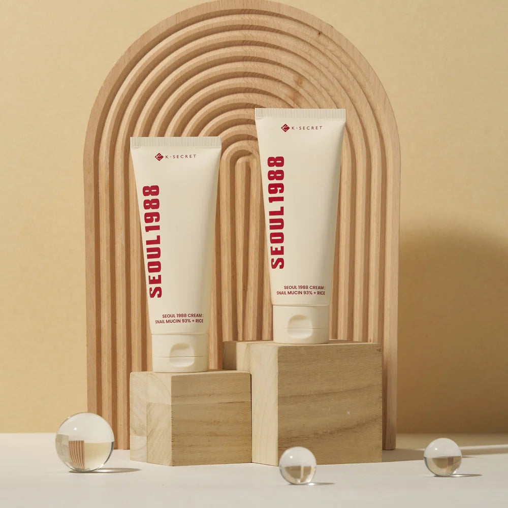 K-SECRET - SEOUL 1988 Cream : Snail Mucin 93% + Rice