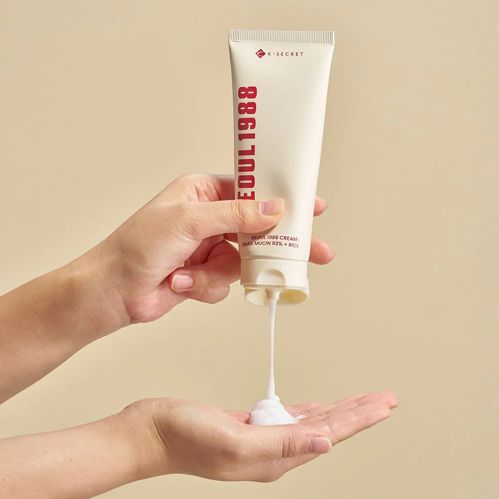 K-SECRET - SEOUL 1988 Cream : Snail Mucin 93% + Rice
