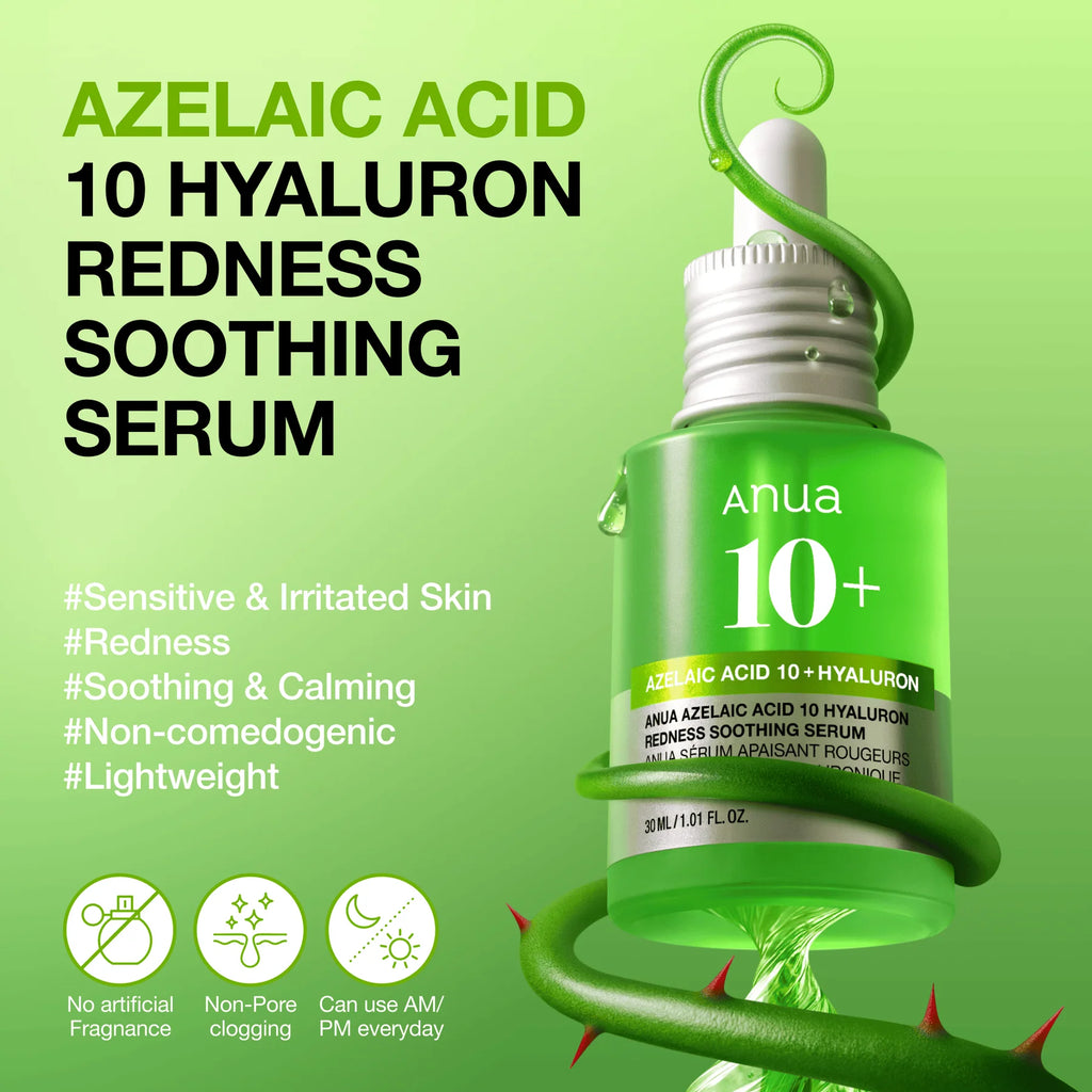 ANUA - Azelaic Acid 10 Hyaluron Redness Soothing Serum