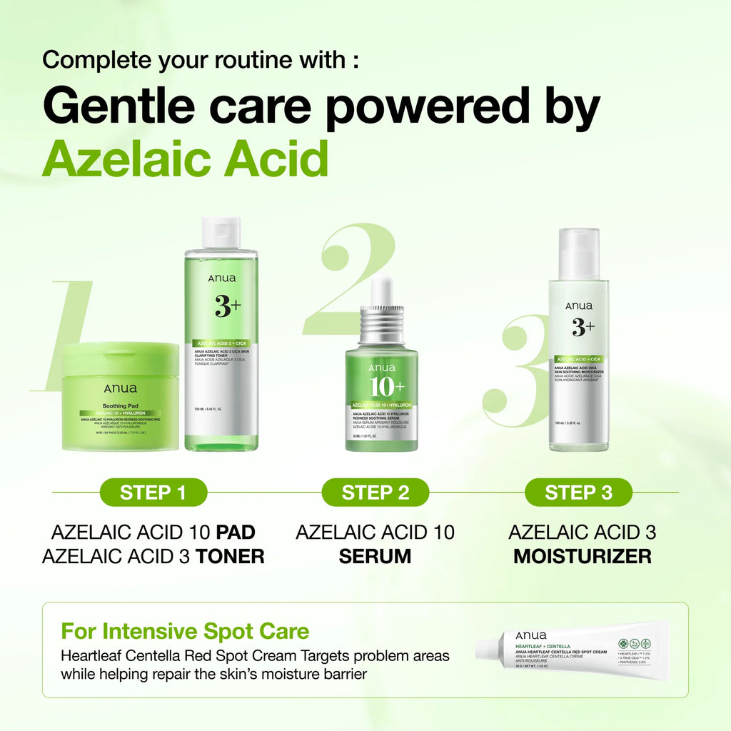 ANUA - Azelaic Acid 10 Hyaluron Redness Soothing Serum